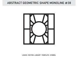 Geometrical Frames Abstract Polygonal Shapes Elegant Borders Element Symbols Free Vector