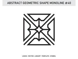 Geometrical Abstract Polygonal Shapes Elegant Borders Frame Element Symbols Free Vector