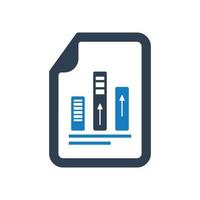 Financial statistics report, Business growing report vector