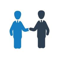 Business partnership, deal, partnership icon vector