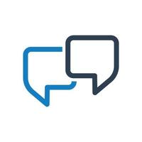 Communication Icon, Business discussion, conversation, talking vector