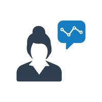 Marketing research, seo monitoring icon vector