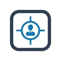Focus User, Target User Icon vector
