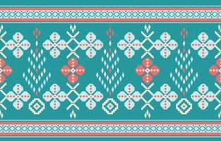 Beautiful Ethnic abstract geometric art. Seamless chevron pattern in tribal, folk embroidery, and floral. Aztec rhombus art ornament print.Design for carpet, wallpaper, clothing, wrapping, fabric. vector