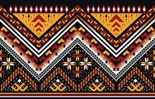 hermoso arte geométrico abstracto étnico. patrón de chevron sin costuras en bordado tribal, popular y floral. Impresión de adornos de arte de rombos aztecas. Diseño para alfombras, papel pintado, ropa, envoltura, tela. vector