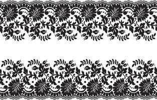 Seamless lace pattern, flower vintage vector background.