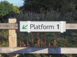 Platform 1 sign photo