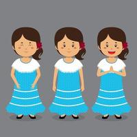 Argentina Character with Various Expression vector