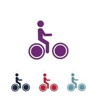 vector de logotipo de bicicleta