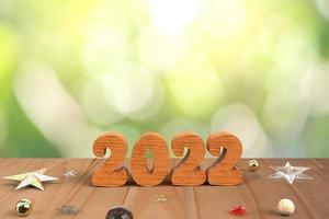 cartel de feliz año nuevo 2022. Ilustración 3d Representación 3d. cartel del año 2022. publicación de 2022. fondo de año nuevo. foto