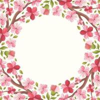 Cherry Blossom Floral Spring Background vector