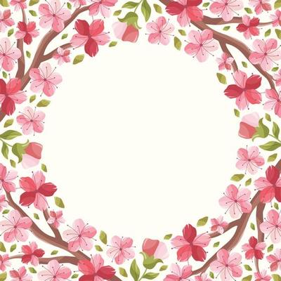 Cherry Blossom Floral Spring Background