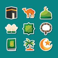 Isra Miraj Festivity Vector Sticker Pack