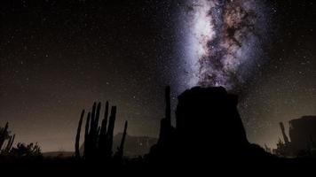 Hyperlapse in Death Valley National Park Desert Moonlit Under Galaxy Stars photo