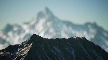 winter landscape in the Alps mountains photo