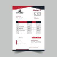 modern and professional business invoice template vector