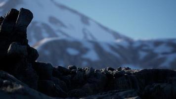 rock and stones in Alps mountains photo