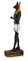 The Egyptian ancient art Anubis Sculpture Figurine Statue on white background photo