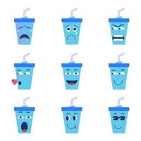 Illustration vector graphic cartoon character of ice cup icons