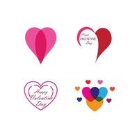 Valentines day logo vector