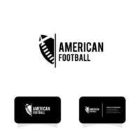 logotipo de la liga de fútbol americano deporte vector