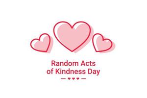 Random Acts of Kindness Day vector