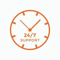 24 hours call center icon vector 247 support icon sign button call center symbol icon template