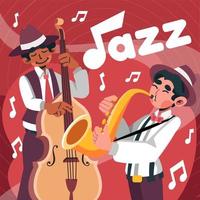 Duo Jazz Musician Performing vector