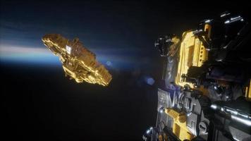 Fleet of Massive Spaceships Known as Motherships Taking Position over Earth photo