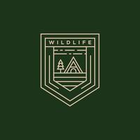 wildlife cabins logo icon vector design image