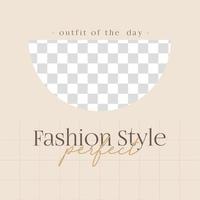 Flat fashion collection Social media template vector