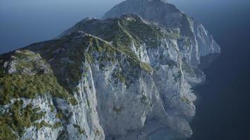 islands of Norway with rocks and cliffs photo