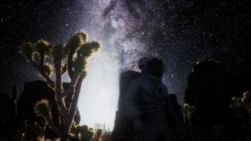 Astronaut and Star Milky Way Formation in Death Valley photo