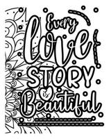 Positive Quotes lettering colorless design. Motivational Quotes coloring page design. coloring page design vector