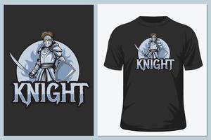 knigt for t shirt design vector