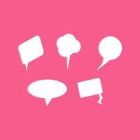 3d speech bubble chat icon collection Premium Vector Pro Vector