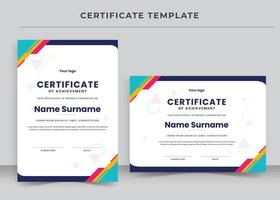 Certificate of Appreciation template, Certificate of achievement, awards diploma vector