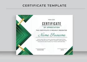 Certificate of Appreciation template, Certificate of achievement, awards diploma vector