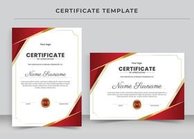 Certificate of Appreciation template, Certificate of achievement, awards diploma vector