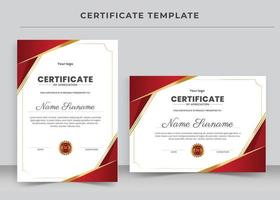 Certificate of Appreciation template, Certificate of achievement, awards diploma vector