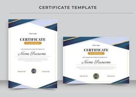 Certificate of Appreciation template, Certificate of achievement, awards diploma vector