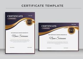 Certificate of Appreciation template, Certificate of achievement, awards diploma vector