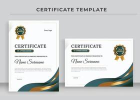 Certificate of Appreciation template, Certificate of achievement, awards diploma vector