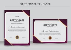 Certificate of Appreciation template, Certificate of achievement, awards diploma vector