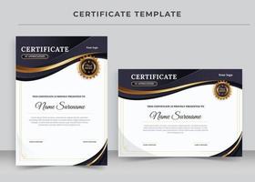 Certificate of Appreciation template, Certificate of achievement, awards diploma vector