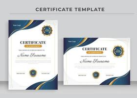 Certificate of Appreciation template, Certificate of achievement, awards diploma vector