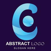 logo gradient minimalis for brand and bussines company vector