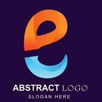 logo gradient minimalis for brand and bussines company vector