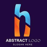 logo degradado minimalis para marca y empresa comercial vector