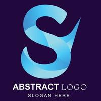 logo gradient minimalis for brand and bussines company vector